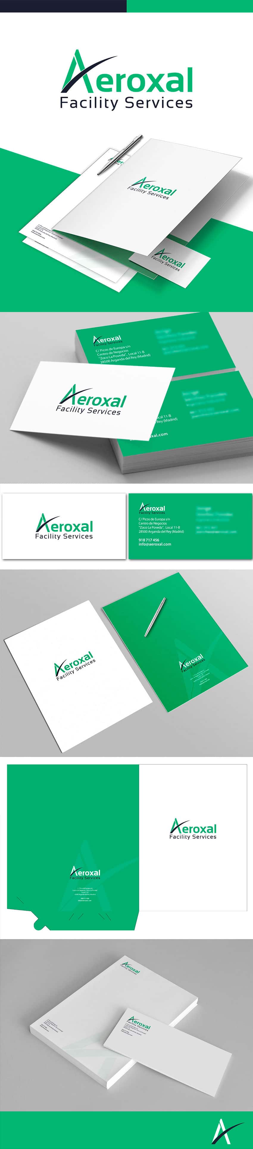 Papelería Corporativa de la empresa Aeroxal Papelería Corporativa de la empresa Aeroxal